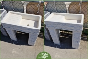 Lavandino Pietra con Gocciolatoio cm. 80x40x85 h. 399,00€